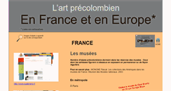Desktop Screenshot of precoenfrance.lemondeprecolombien.com