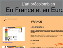 Tablet Screenshot of precoenfrance.lemondeprecolombien.com